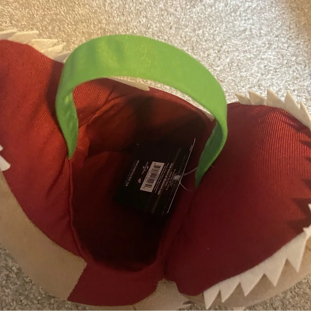 Jurassic Park Plush Dinosaur Bucket Halloween Easter Basket NEW Handle